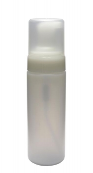 Flasche HDPE mit Foamer-Spender natur 150ml, 48x177mm, komplett, solange Vorrat!